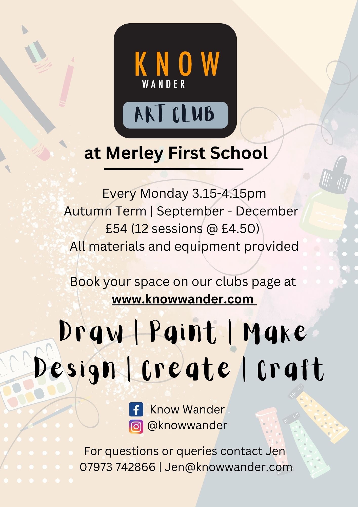 Monday KW Art Club - Merley First School